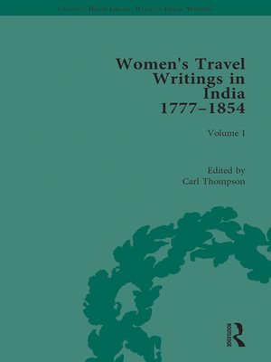 cover image of Women's Travel Writings in India 1777–1854